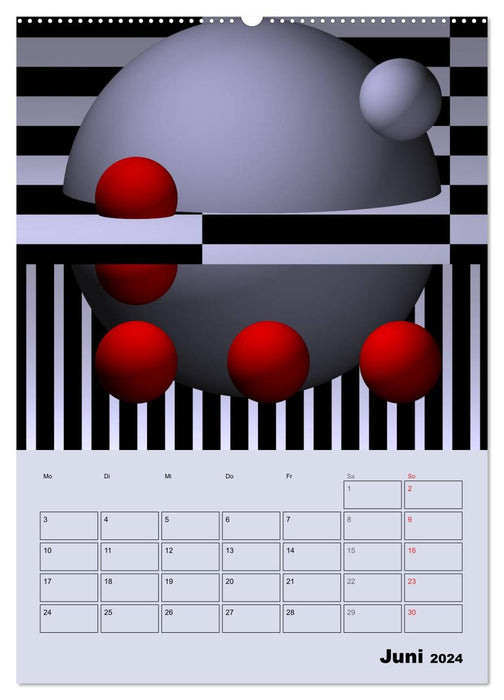 OpArt et plus encore (Calendrier mural CALVENDO Premium 2024) 