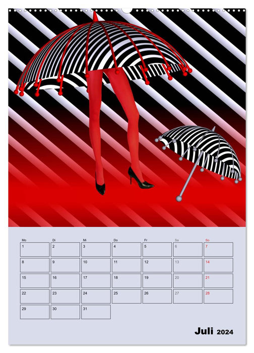 OpArt et plus encore (Calendrier mural CALVENDO Premium 2024) 