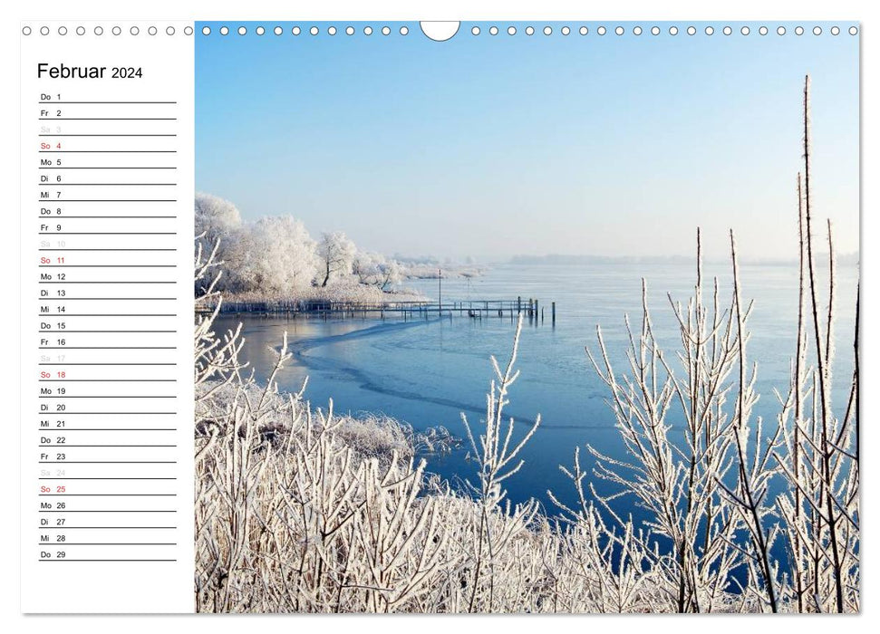 Four seasons in the state of Brandenburg (CALVENDO wall calendar 2024) 