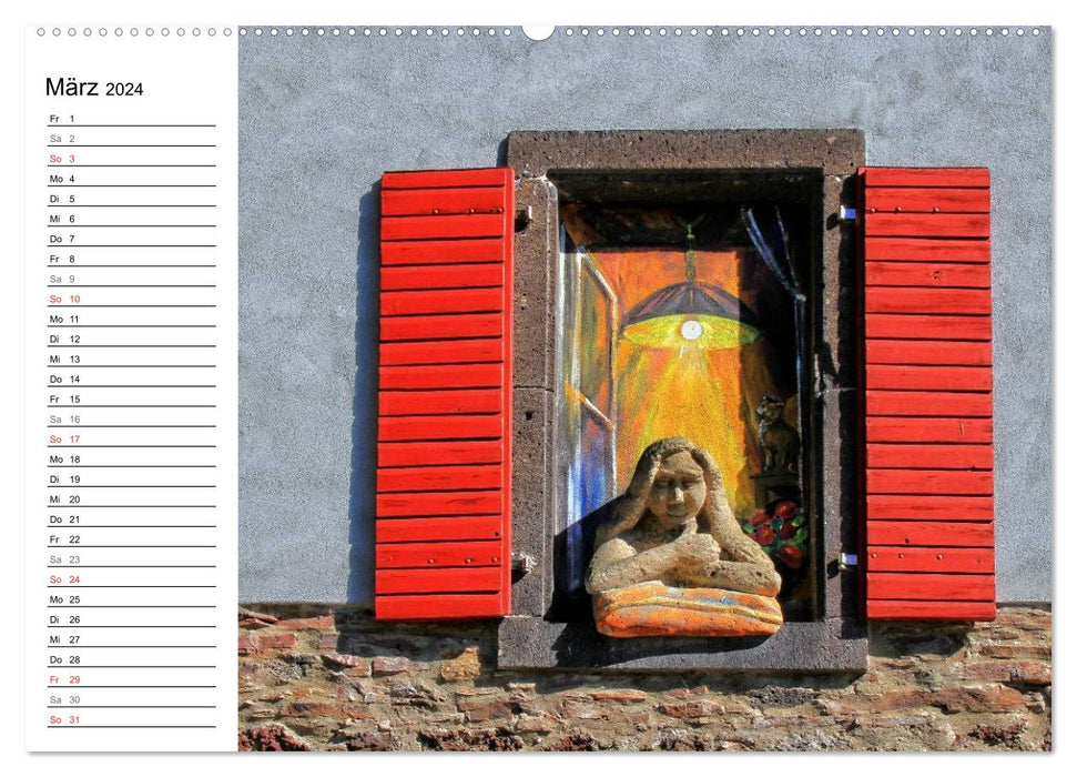 Attire l'attention - portails, portes et fenêtres (calendrier mural CALVENDO 2024) 