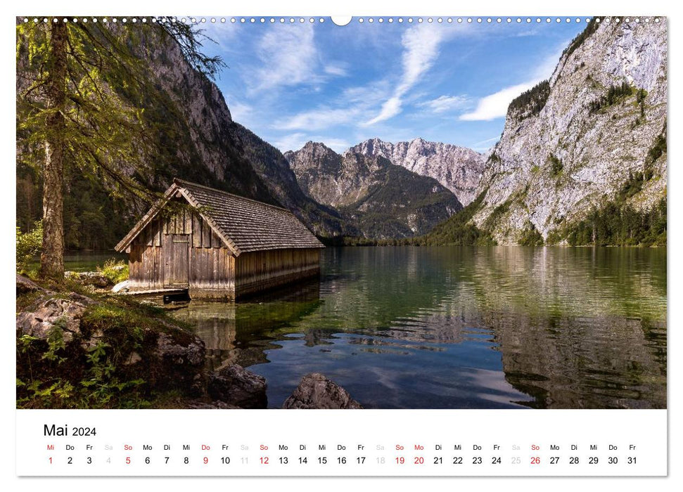 Reizvolle Gewässer im Berchtesgadener Land (CALVENDO Premium Wandkalender 2024)