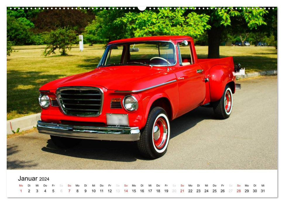 Pickups nord-américains (Calvendo Premium Wall Calendar 2024) 