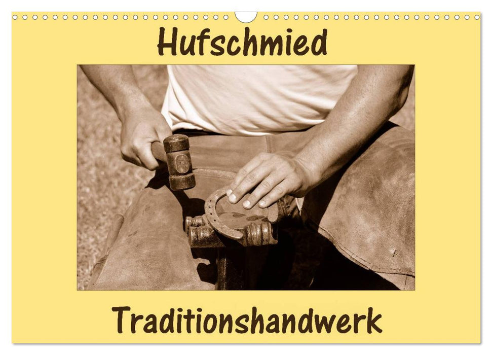 Hufschmied Traditionshandwerk (CALVENDO Wandkalender 2024)