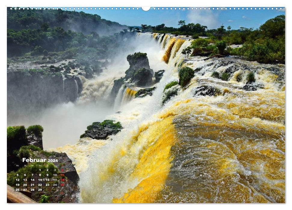 Argentinien. Die Iguazú-Wasserfälle (CALVENDO Wandkalender 2024)
