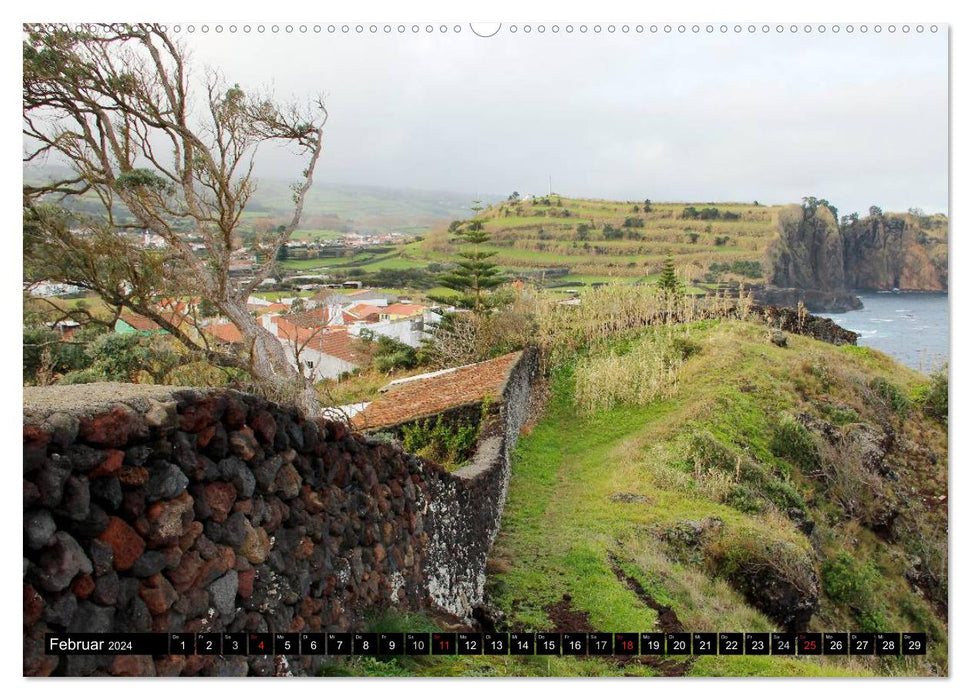 The wild beauty of the Azores - Sao Miguel (CALVENDO Premium Wall Calendar 2024) 