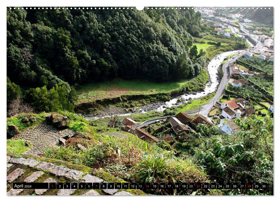 The wild beauty of the Azores - Sao Miguel (CALVENDO Premium Wall Calendar 2024) 