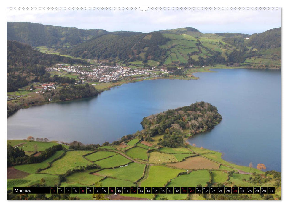 The wild beauty of the Azores - Sao Miguel (CALVENDO Premium Wall Calendar 2024) 