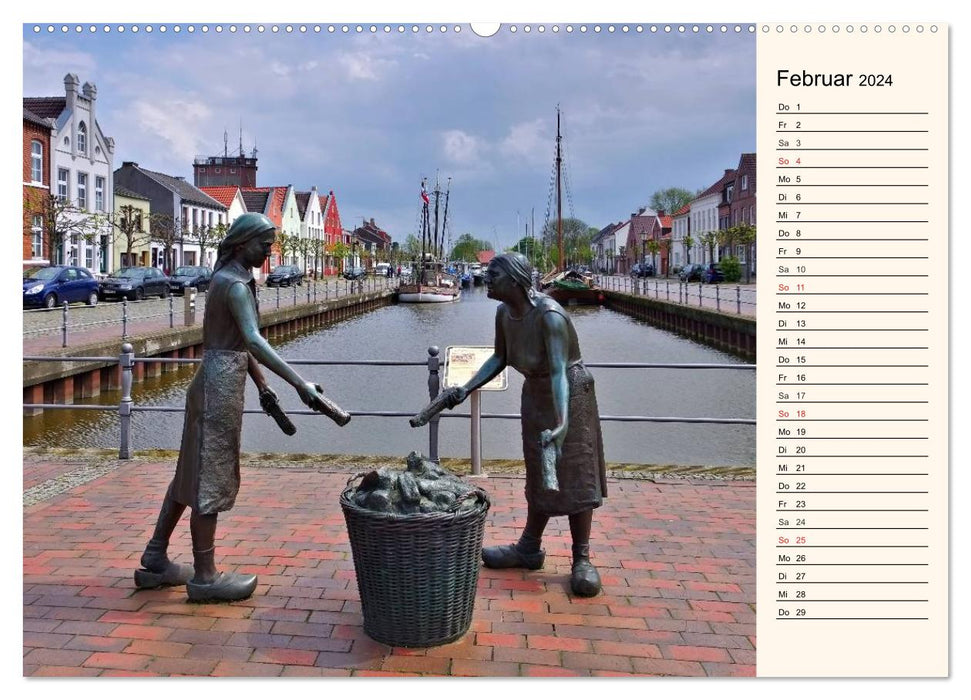 Papenburg und das Rheiderland (CALVENDO Wandkalender 2024)