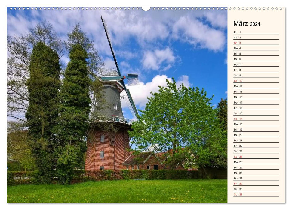 Papenburg und das Rheiderland (CALVENDO Wandkalender 2024)