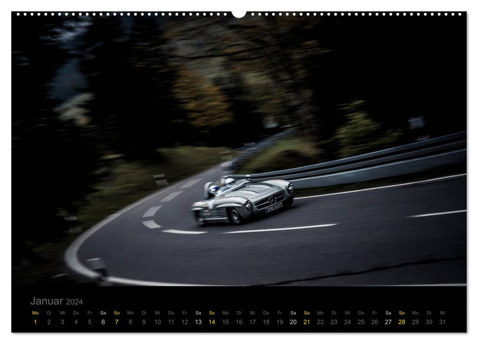 Mercedes Benz 300SL - Racing (CALVENDO wall calendar 2024) 