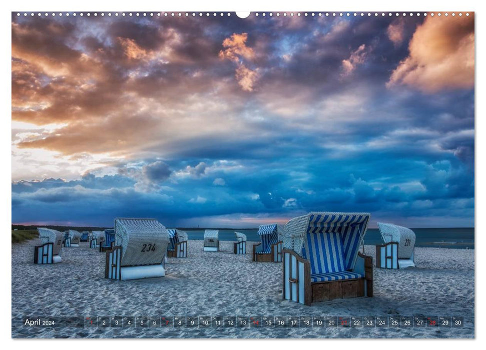 Stimmungsvolle Ostseeküste 2024 (CALVENDO Premium Wandkalender 2024)