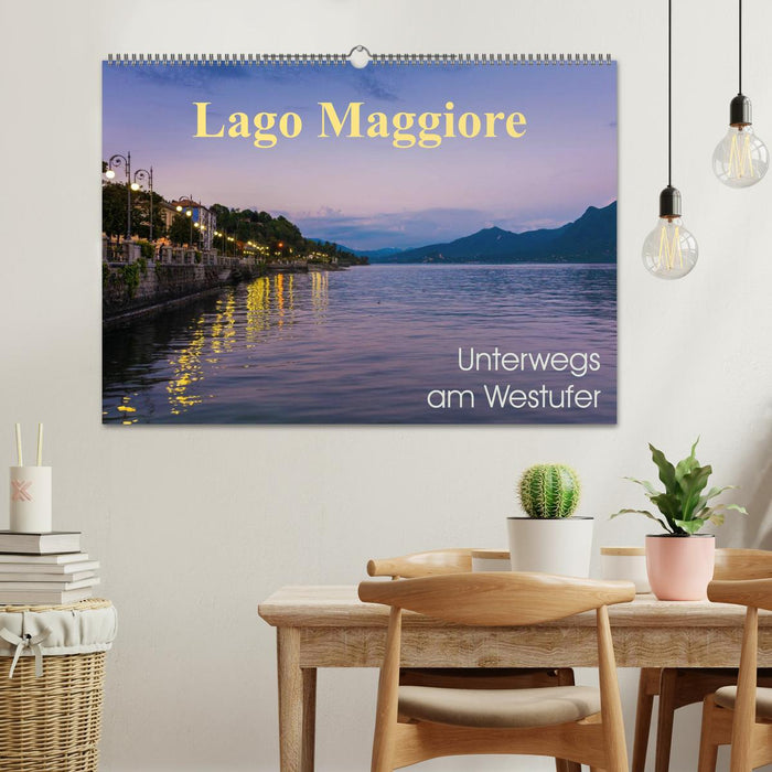 Lake Maggiore - Out and about on the west bank (CALVENDO wall calendar 2024) 