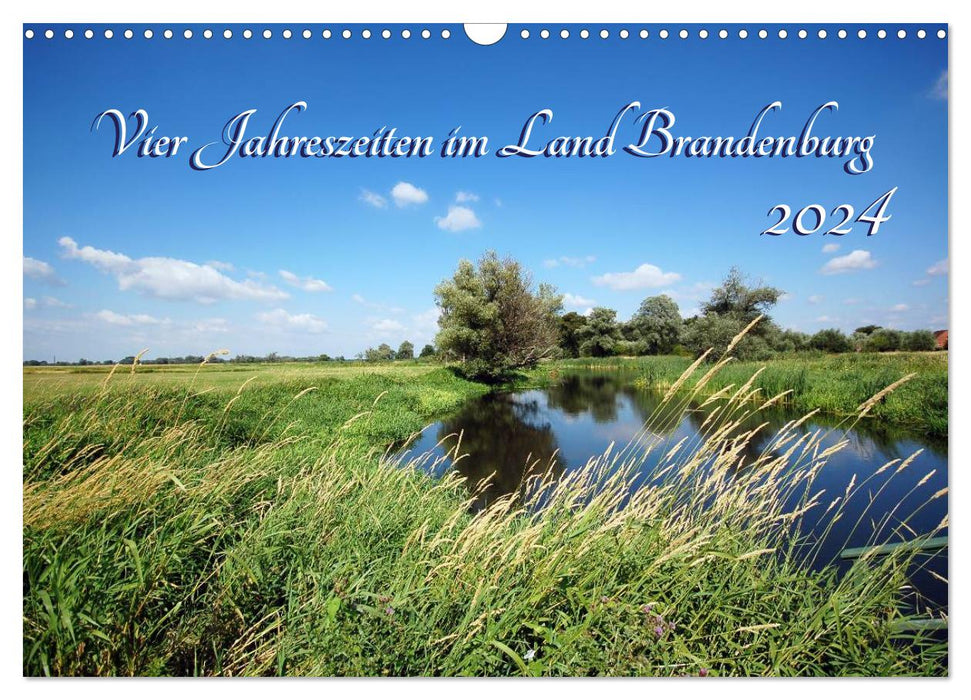 Quatre saisons dans le Land de Brandebourg (calendrier mural CALVENDO 2024) 