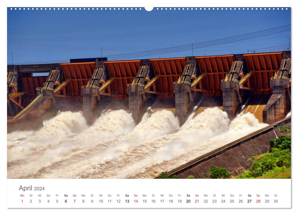 Itaipu - la centrale hydroélectrique (Calendrier mural CALVENDO Premium 2024) 