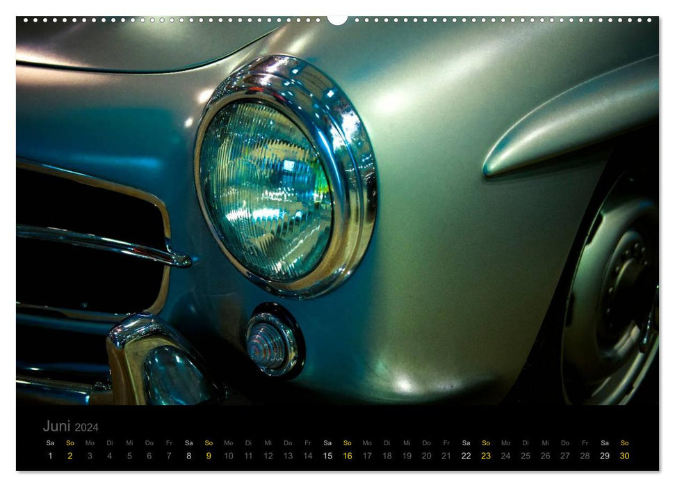 Mercedes Benz 300 SL - Details (CALVENDO Wandkalender 2024)