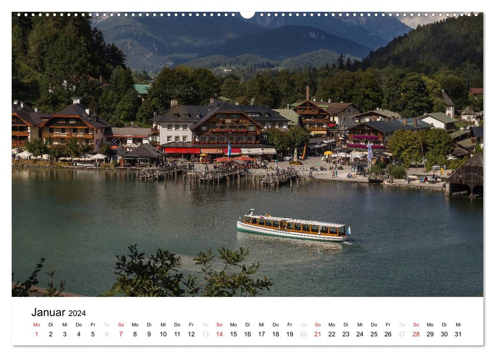 Reizvolle Gewässer im Berchtesgadener Land (CALVENDO Wandkalender 2024)