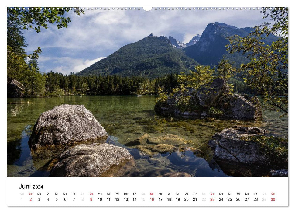 Reizvolle Gewässer im Berchtesgadener Land (CALVENDO Wandkalender 2024)