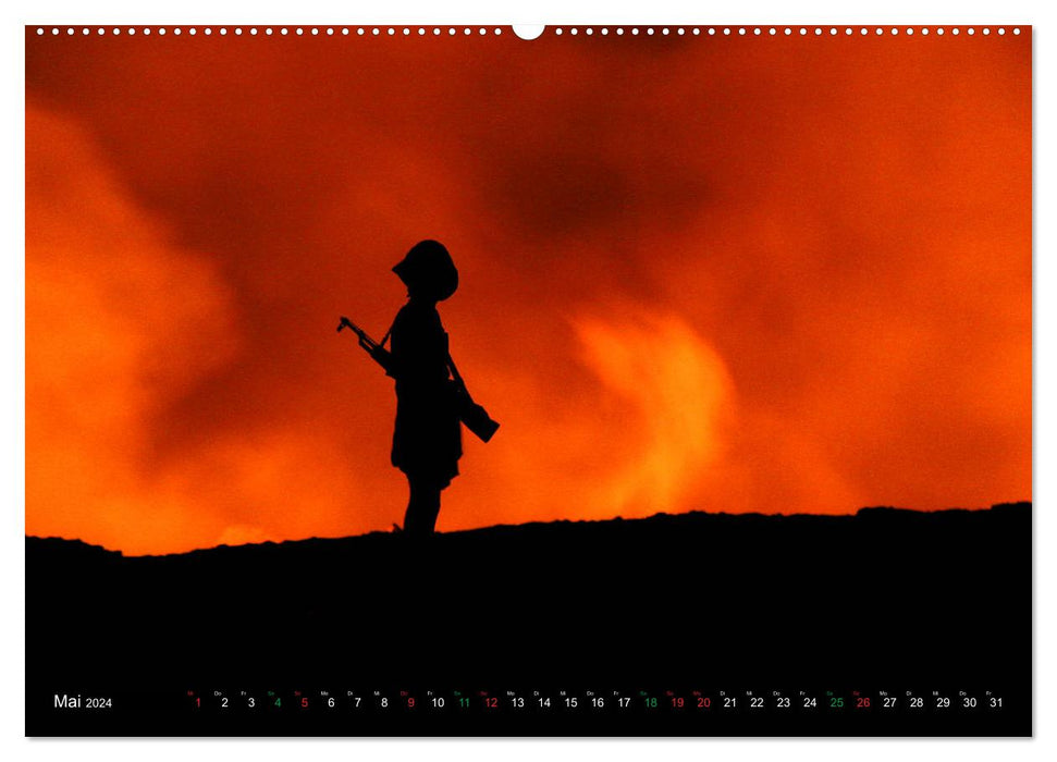 Volcans d'Éthiopie – Erta Ale et Dallol (Calvendo Premium Wall Calendar 2024) 
