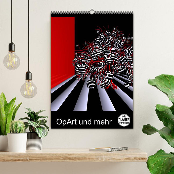 OpArt und mehr (CALVENDO Wandkalender 2024)