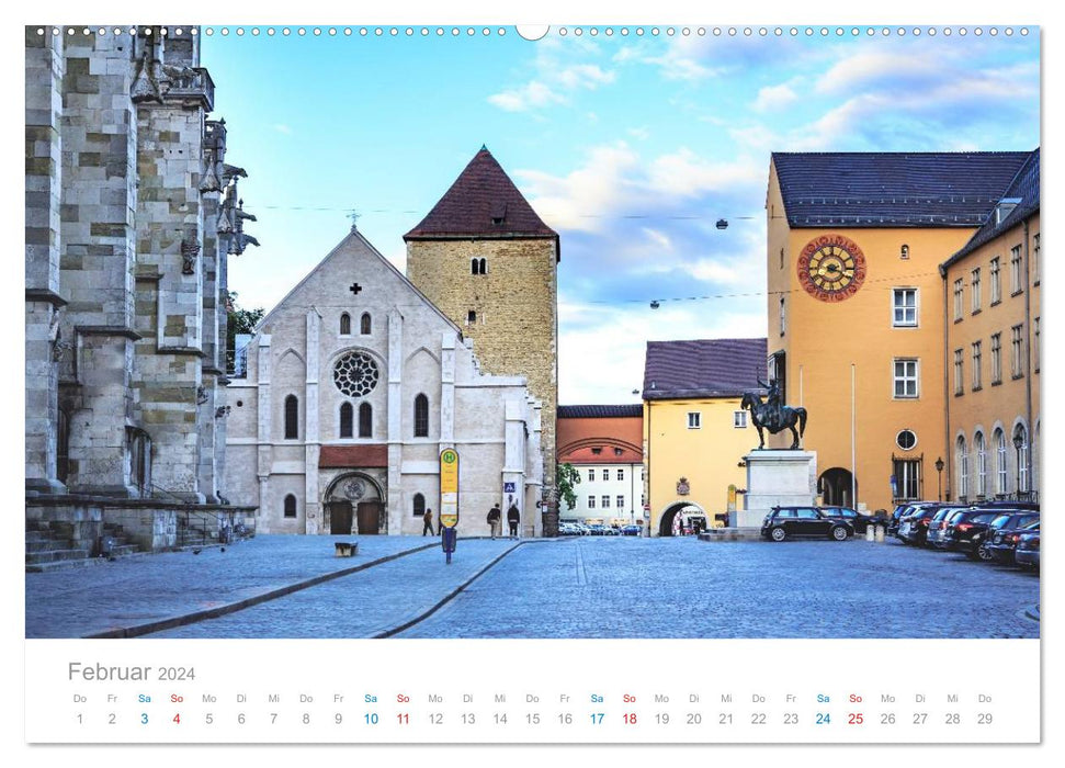 Regensburg - World Heritage City on the Danube (CALVENDO Premium Wall Calendar 2024) 