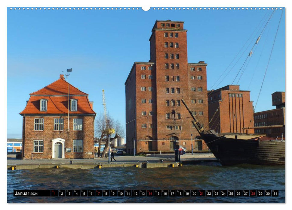 Stadt Wismar 2024 (CALVENDO Wandkalender 2024)