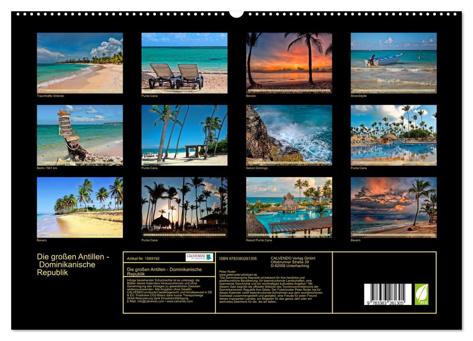 The Greater Antilles - Dominican Republic (CALVENDO Premium Wall Calendar 2024) 