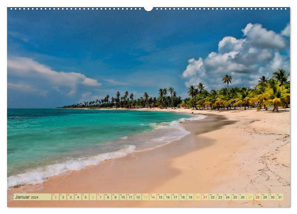 The Greater Antilles - Dominican Republic (CALVENDO Premium Wall Calendar 2024) 