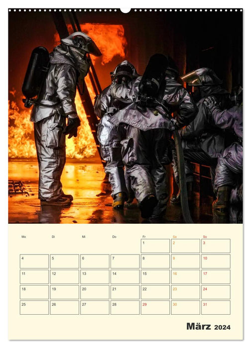 Feuerwehr - im Einsatz weltweit (CALVENDO Premium Wandkalender 2024)