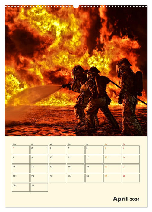 Feuerwehr - im Einsatz weltweit (CALVENDO Premium Wandkalender 2024)
