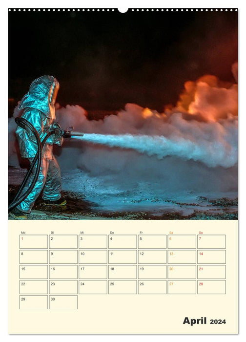 Fire brigade - selfless service worldwide (CALVENDO Premium Wall Calendar 2024) 