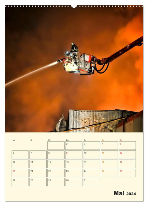 Feuerwehr - selbstloser Dienst weltweit (CALVENDO Premium Wandkalender 2024)