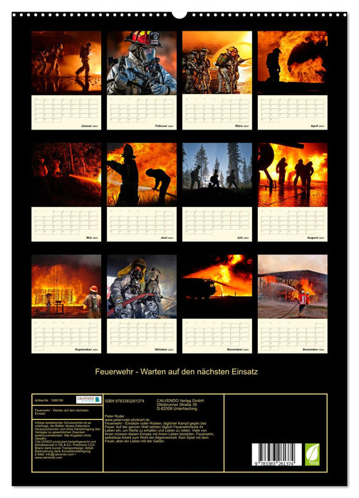 Fire brigade - Waiting for the next mission (CALVENDO Premium Wall Calendar 2024) 