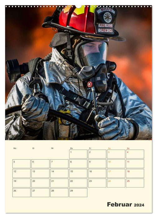 Fire brigade - Waiting for the next mission (CALVENDO Premium Wall Calendar 2024) 