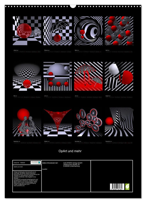 OpArt und mehr (CALVENDO Wandkalender 2024)