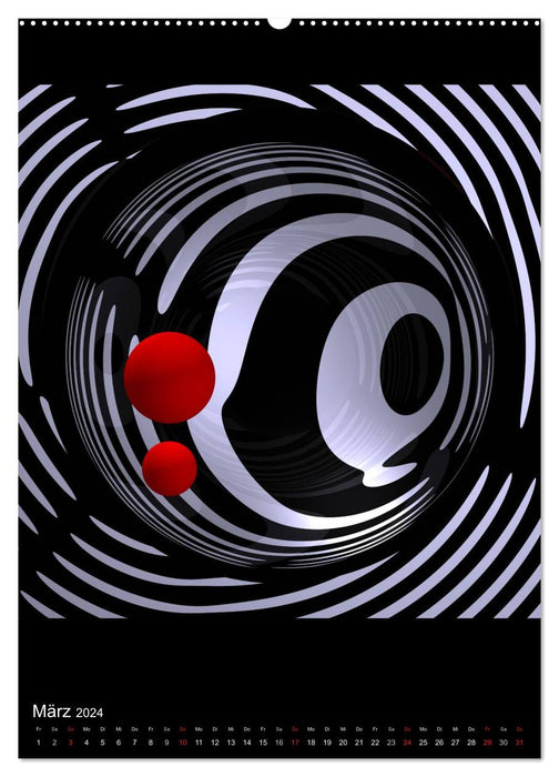 OpArt und mehr (CALVENDO Wandkalender 2024)