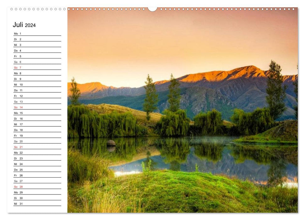 New Zealand. Fantastic natural landscapes (CALVENDO Premium Wall Calendar 2024) 