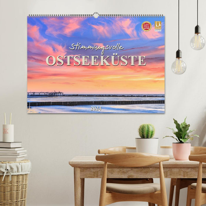 Côte atmosphérique de la mer Baltique 2024 (calendrier mural CALVENDO 2024) 
