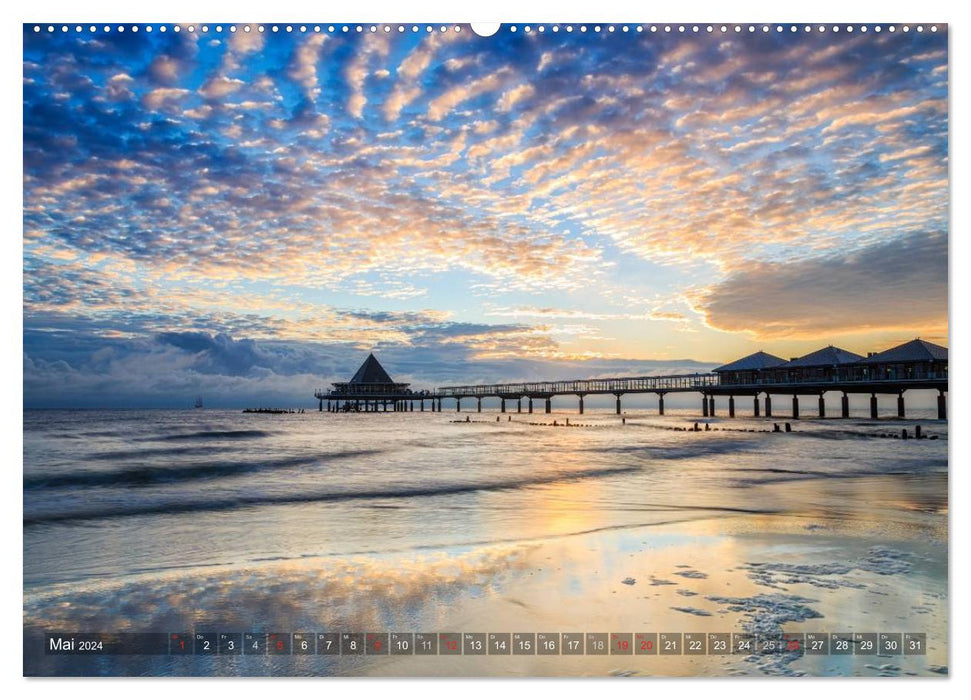 Atmospheric Baltic Sea Coast 2024 (CALVENDO wall calendar 2024) 