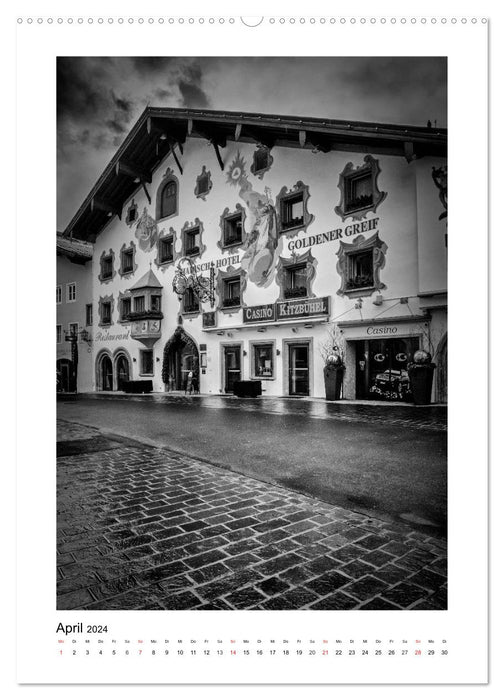 Kitzbühel Monochrom (CALVENDO Premium Wandkalender 2024)