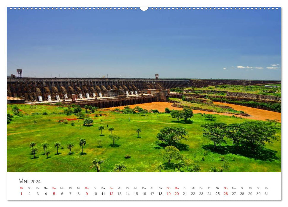 Itaipu - the hydroelectric power station (CALVENDO wall calendar 2024) 