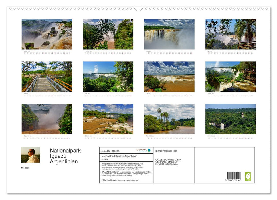 Nationalpark Iguazú Argentinien (CALVENDO Wandkalender 2024)
