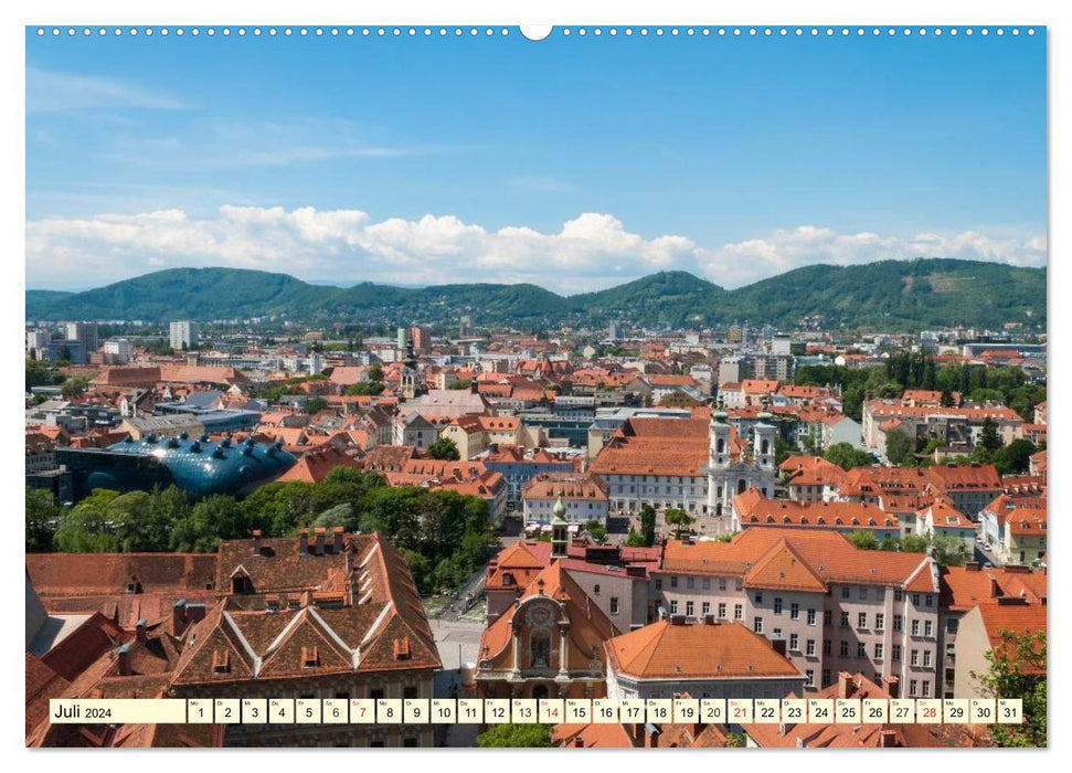 Mein Graz. Perle an der Mur (CALVENDO Premium Wandkalender 2024)