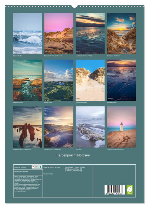 Farbenpracht Nordsee (CALVENDO Premium Wandkalender 2024)