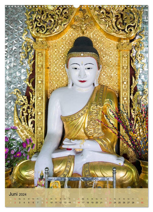 BUDDHA in GOLD (CALVENDO Wandkalender 2024)