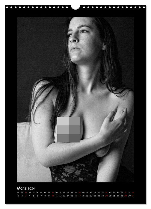 Monochrome Erotic (CALVENDO Wall Calendar 2024) 