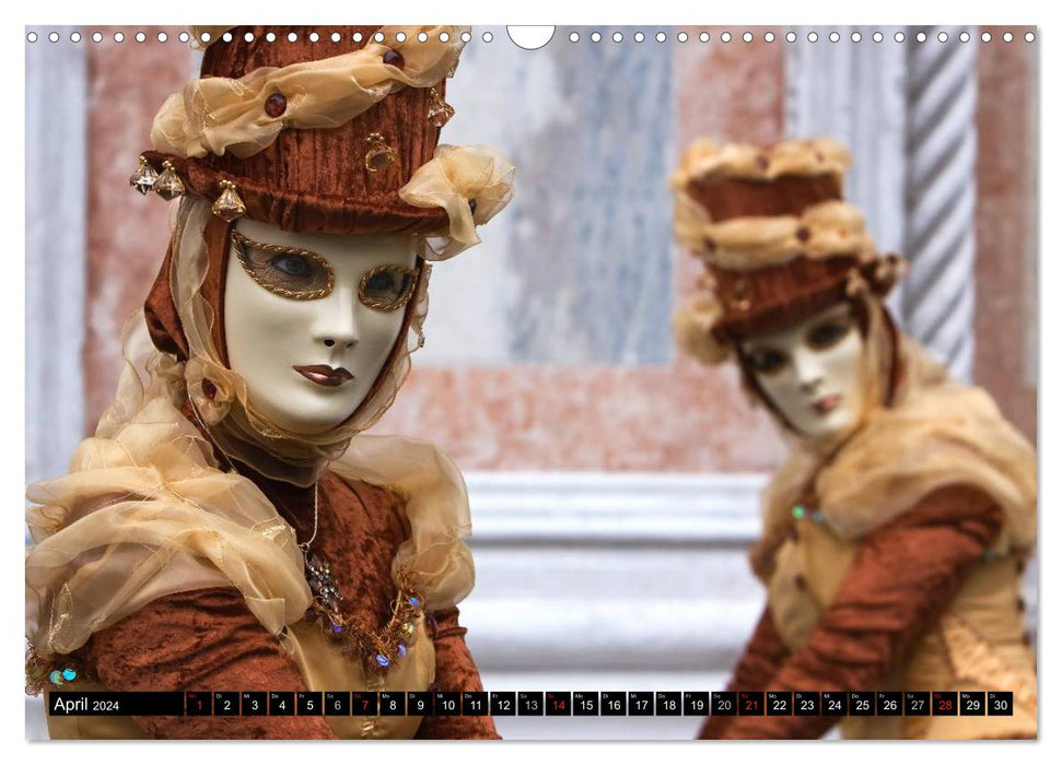 Venice - Stage of Masks (CALVENDO Wall Calendar 2024) 