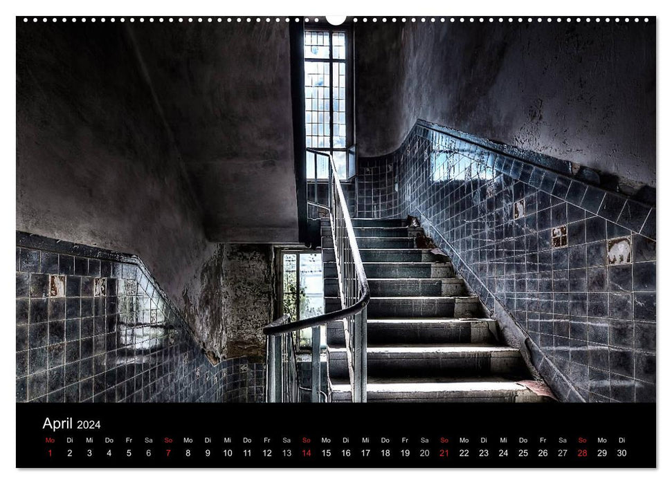 Verlassene Orte - Die schönsten Treppenhäuser (CALVENDO Premium Wandkalender 2024)