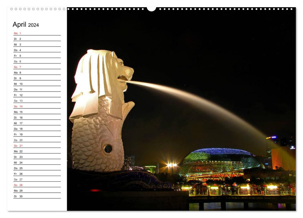 Singapore. Impressions (CALVENDO wall calendar 2024) 
