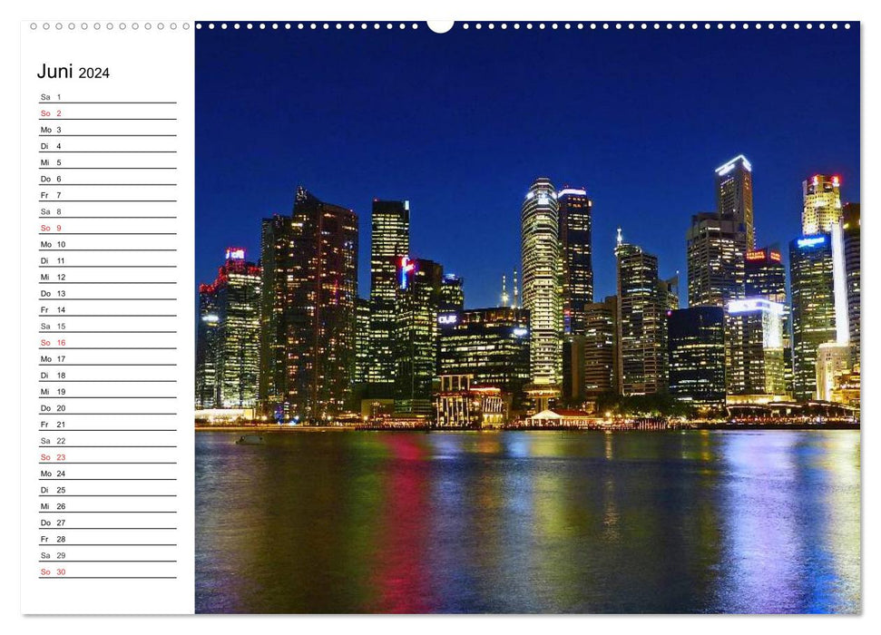 Singapur. Impressionen (CALVENDO Wandkalender 2024)