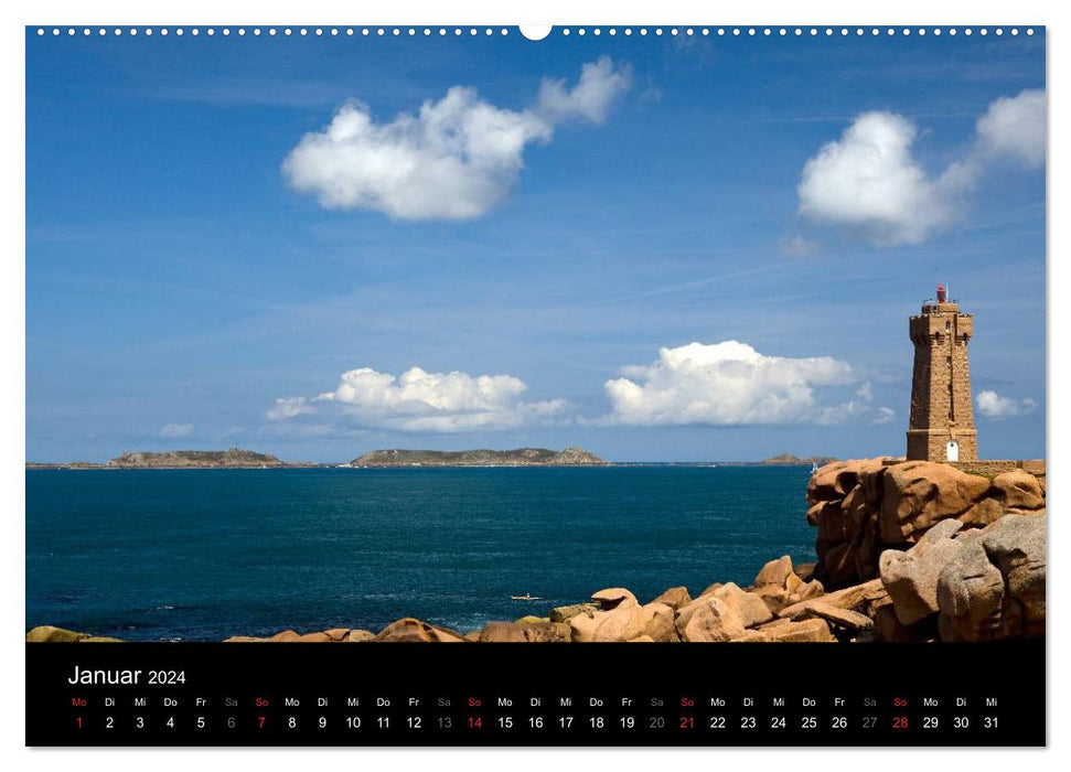 Bretagne - Fotoreise von der Cote de Granit Rose zur Ile de Brehat (CALVENDO Premium Wandkalender 2024)